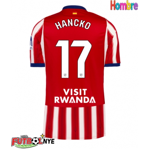 Camiseta Atletico Madrid David Hancko #17 Primera Equipación 2026-27 manga corta